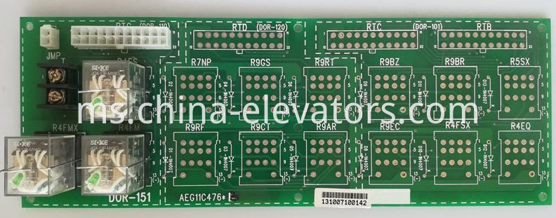 LG Elevator Relay PCB DOR-151